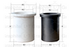 Customized high purity graphite crucible with quartz protective sleeve