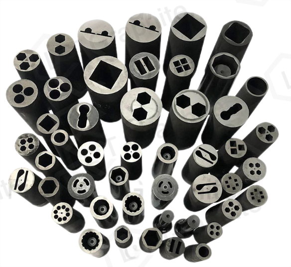 High purity graphite tubes for brass smelting and continuous casting