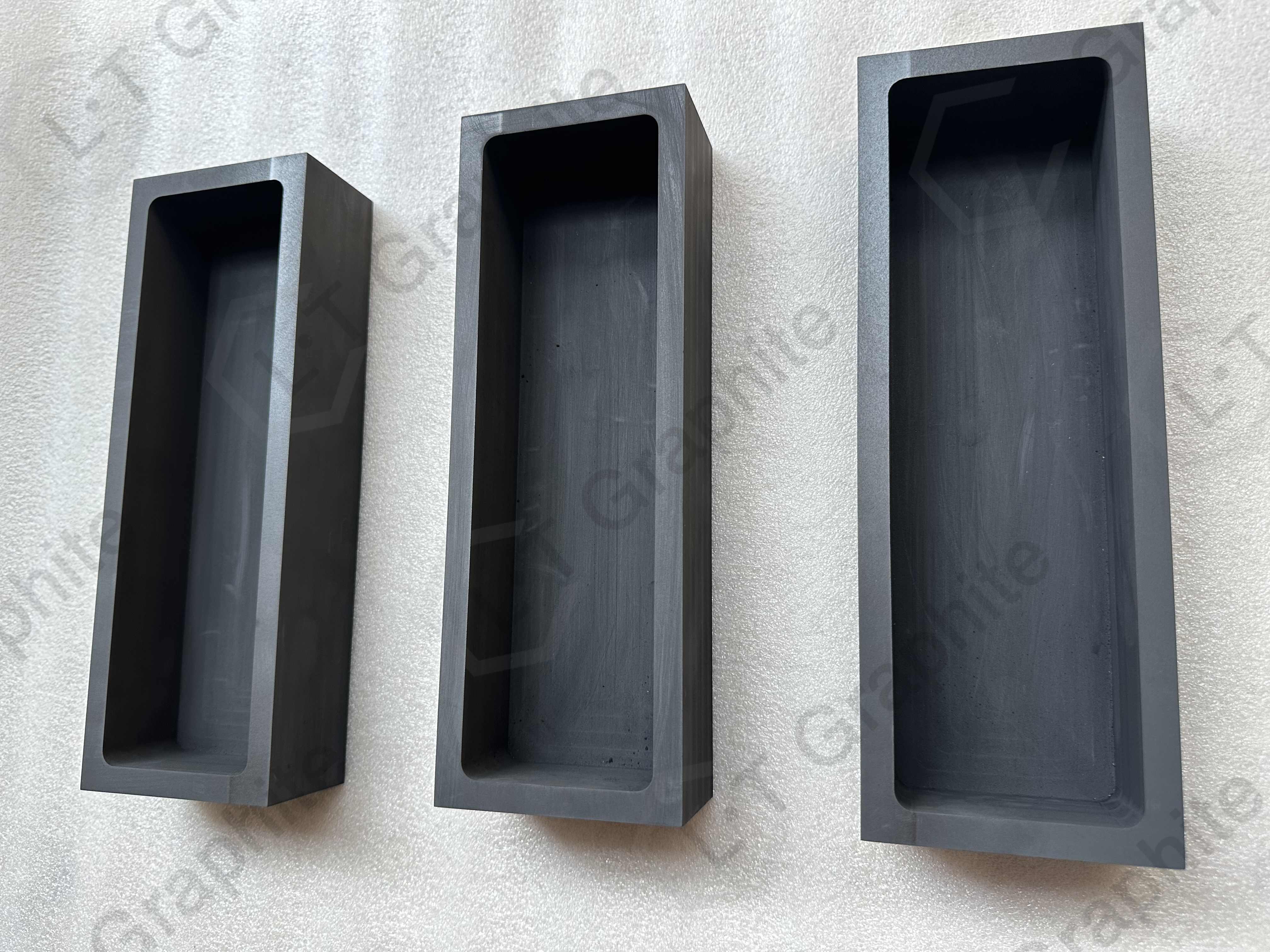 High purity graphite cooling mold for 12 kg gold bullion