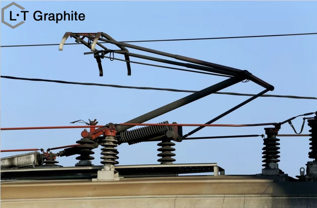 32% Cu Impregnated Graphite Scrubber Applied on High Speed Train Pantograph