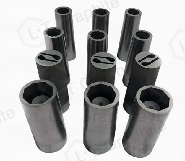 High purity graphite tubes for brass smelting and continuous casting