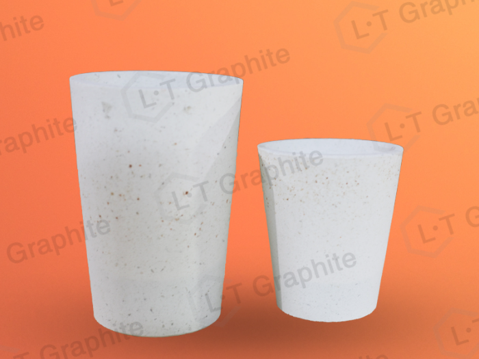 Alumina corundum crucible for smelting iron silicon nickel