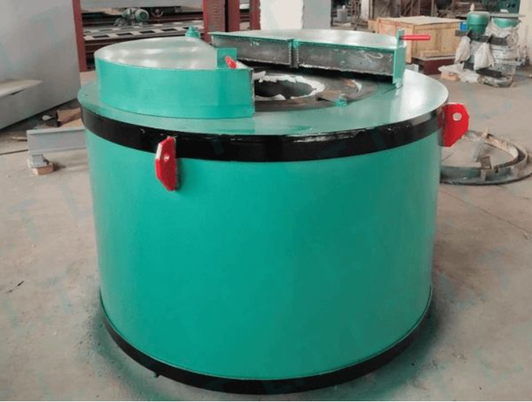 Tiltable Carbon Steel Pot Resistance Metallic Lead Melting Furnace