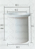 Customized high purity graphite crucible with quartz protective sleeve