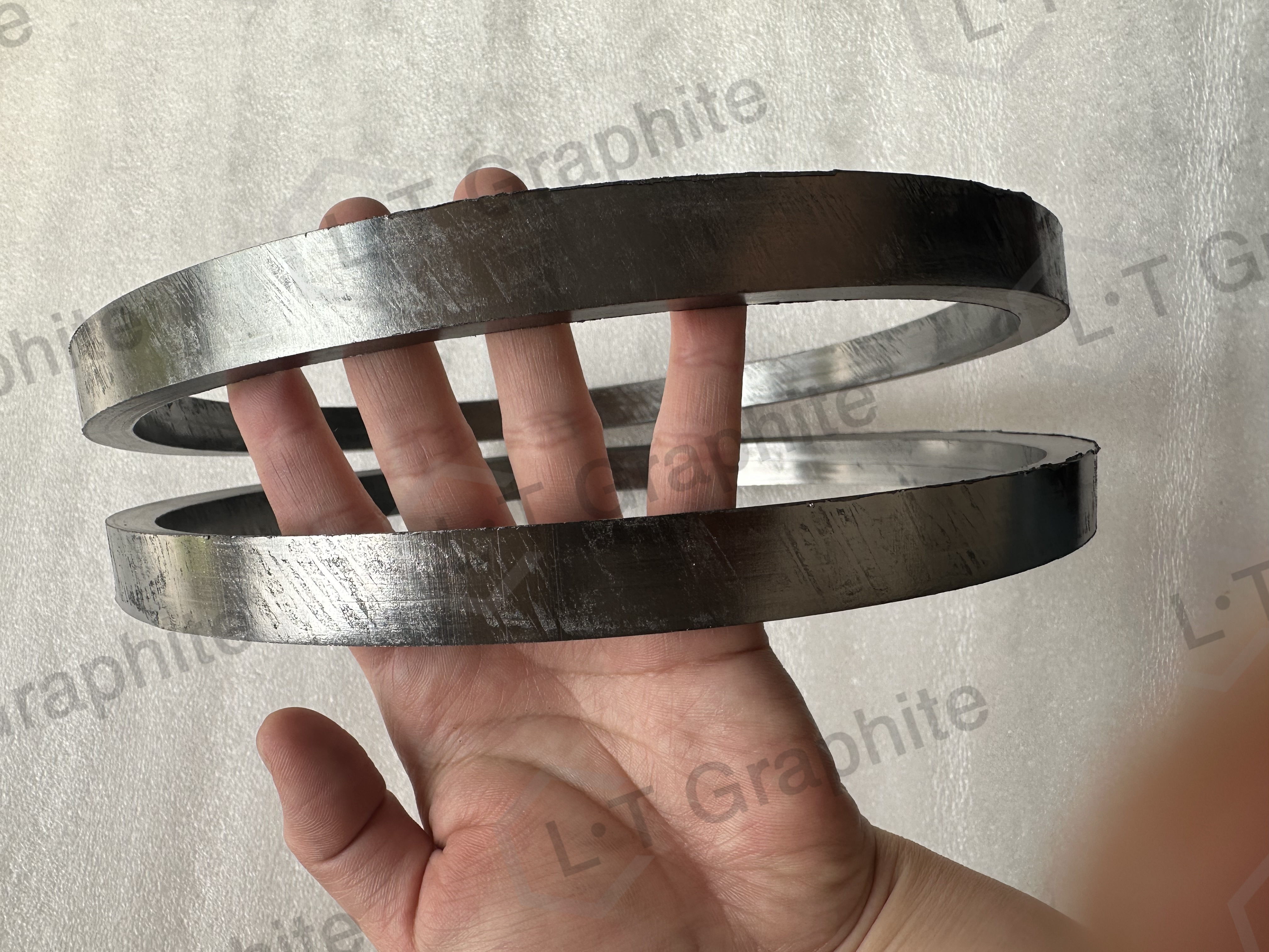 Nickel foundation ink ring for packing seal of machine pump tube valve