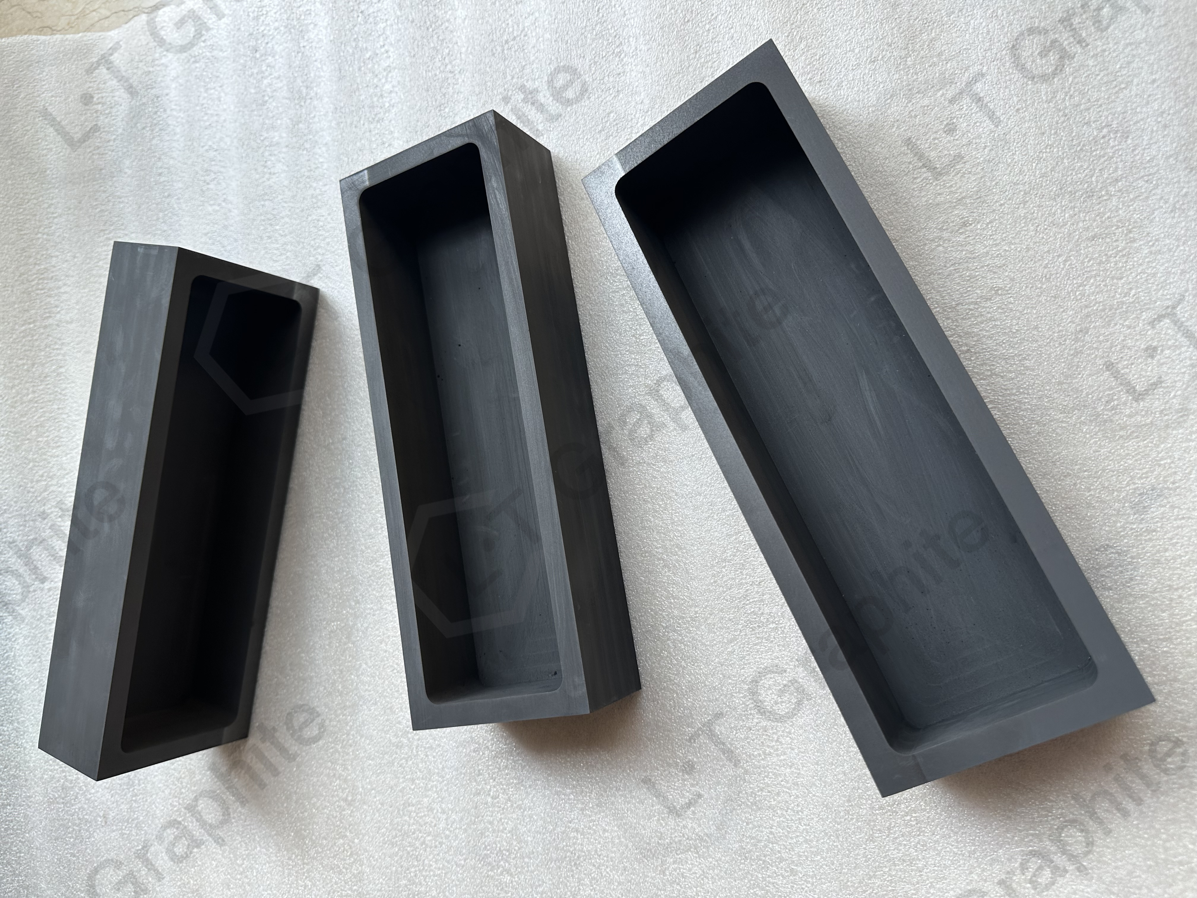 High purity graphite cooling mold for 12 kg gold bullion