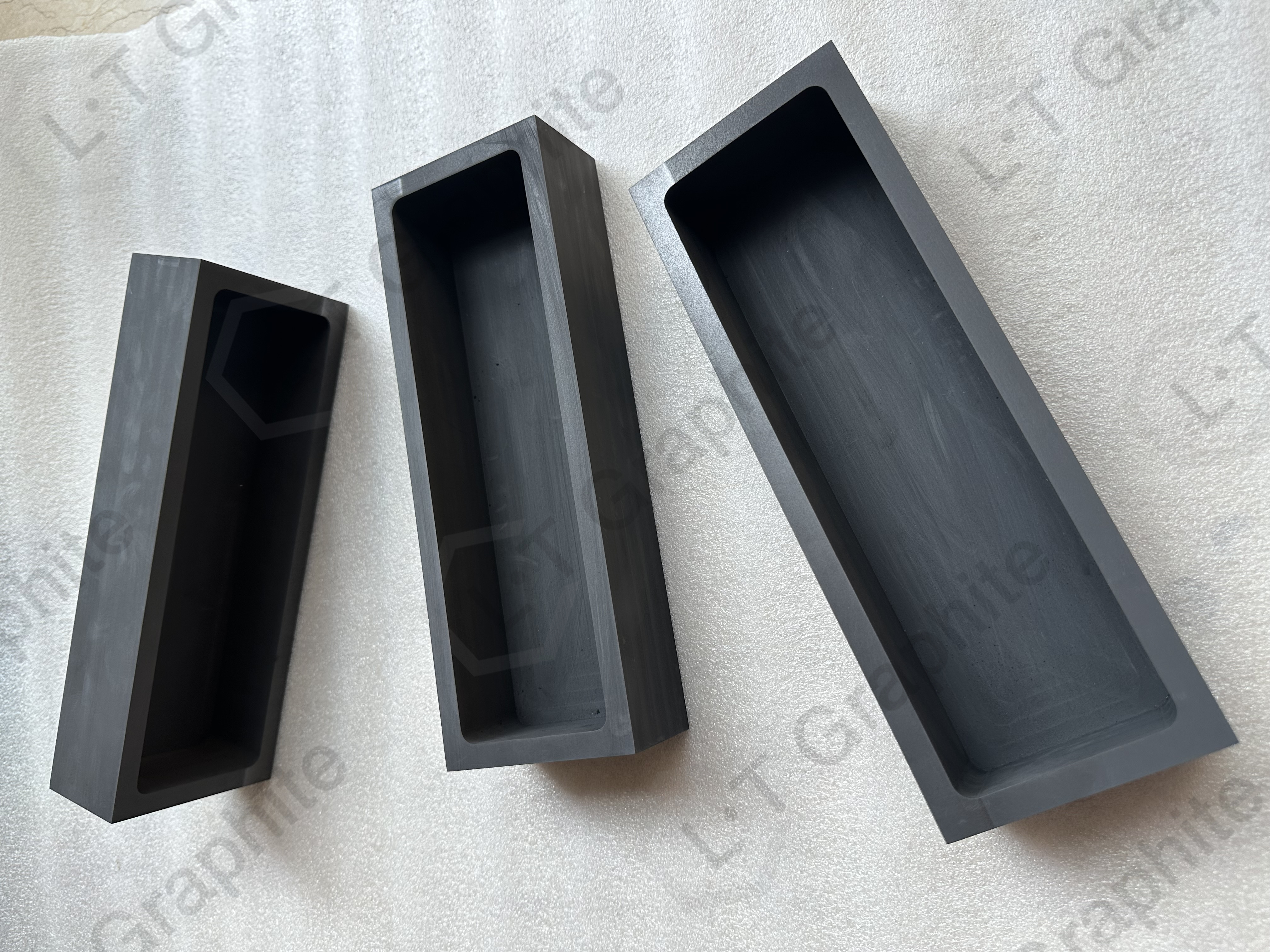 High purity graphite cooling mold for 12 kg gold bullion