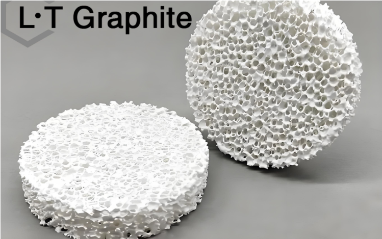 Aluminum Liquid Flitering Purify Ceramic Foam 305*305*50mm-30ppi